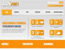 Tablet Screenshot of loyvan.com